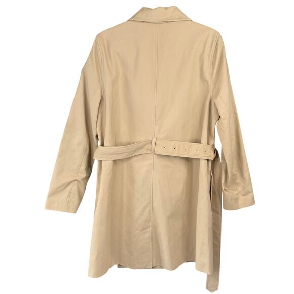 NWT J CREW FACTORY Wmns 12 Belted Double Breasted Trench Classic Preppy Academia - Picture 2 of 11